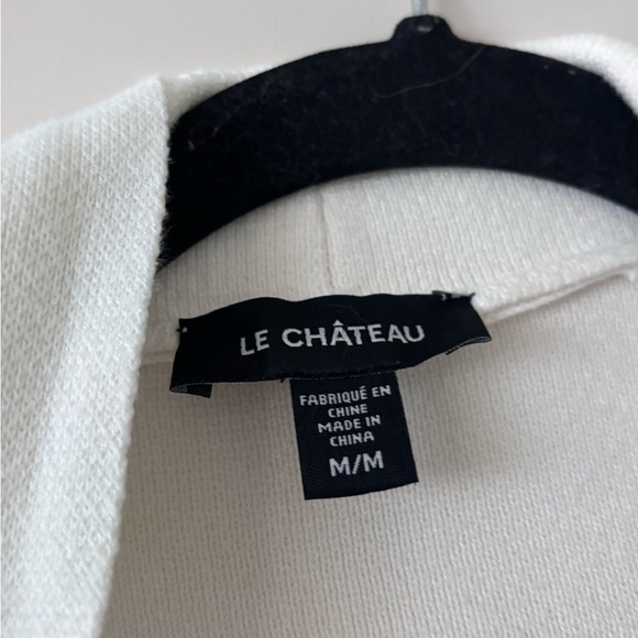 Vintage le Chateau Creamy White Hooded Cardigan - Picture 2 of 4